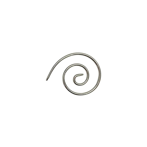 Rund spiral kabel stickad stickhållare DIY klädsömnadsnålar gobeläng sjal 1 st (Silver)