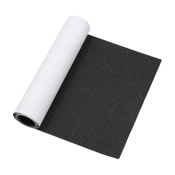 Vorcool Skateboard Grip Tape Sheet Sandpaper för Roller Board Trappsteg Rullstol 80x20cm (Svart, Slumpmässig Skyddsfilmsfärg) (Svart)