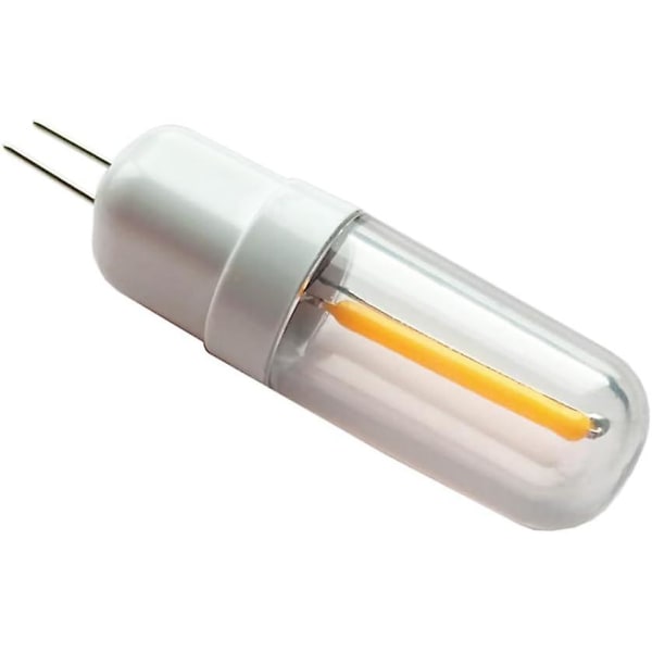 G4 LED-lamppu 12V Bi Pin -lamppu, 0,5 W lämmin valkoinen 2700K himmennettävä läpinäkyvä lamppu maisemavalaistukseen, terassiportaiden polku, 4 kpl