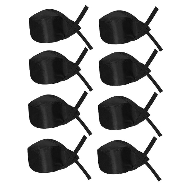 Doitool merirosvo kokki hattu tarjoilija univormu leipomo grilli grilli hattu ravintola kokin työhattu (musta kuvassa)