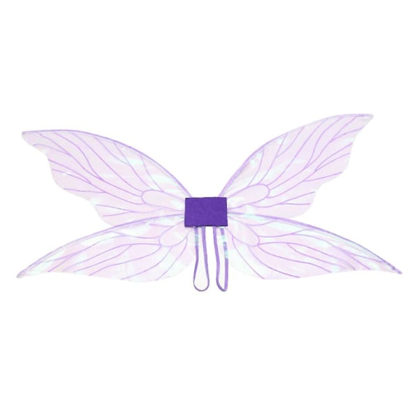 Halloween Fairy Puku Wings Fairy Wings Halloween Cosplay Rekvisiitta Naisten Tytöille (76X35cm, Violetti)