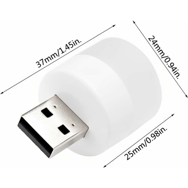 LED nattlampa, mini USB-lampa, plug-in, energieffektiv, perfekt för sovrum, badrum, barnrum, kök, hall