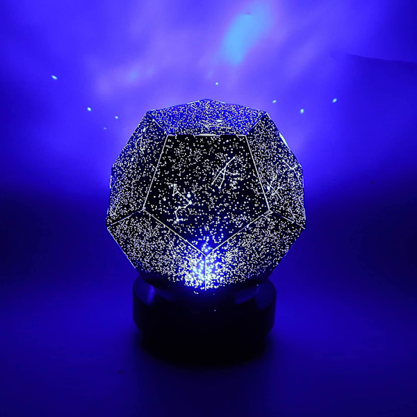LED-projektionsnattlampa, kreativ rolig stjärnhimmelprojektionslampa
