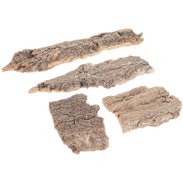 4-pak kæledyrsreptil bark klatre bark dekorationer (20X10cm)