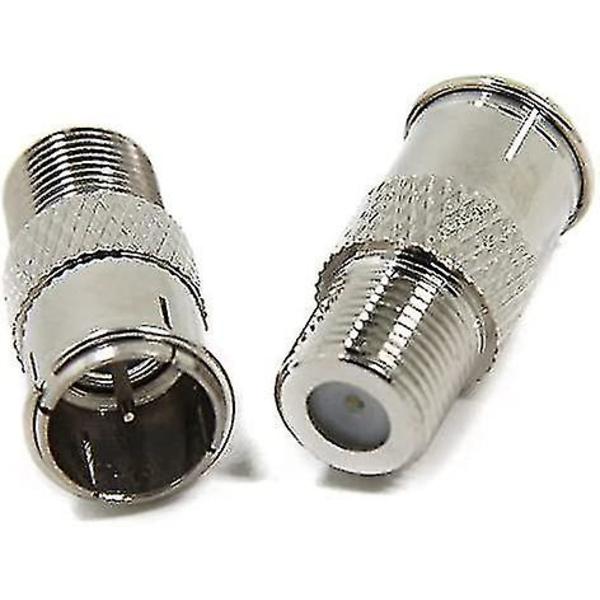 3-pack F-typ snabbtryck på adapter för husbilar och camping-tv-anslutning
