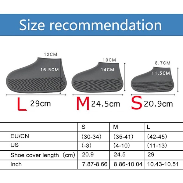 Par (2 st/set) Unisex Vattentät Silikon Overshoes Sko Färg Skydd Regn Stövlar Utomhus Regnig Dag Återanvändbara Skoskydd Gul