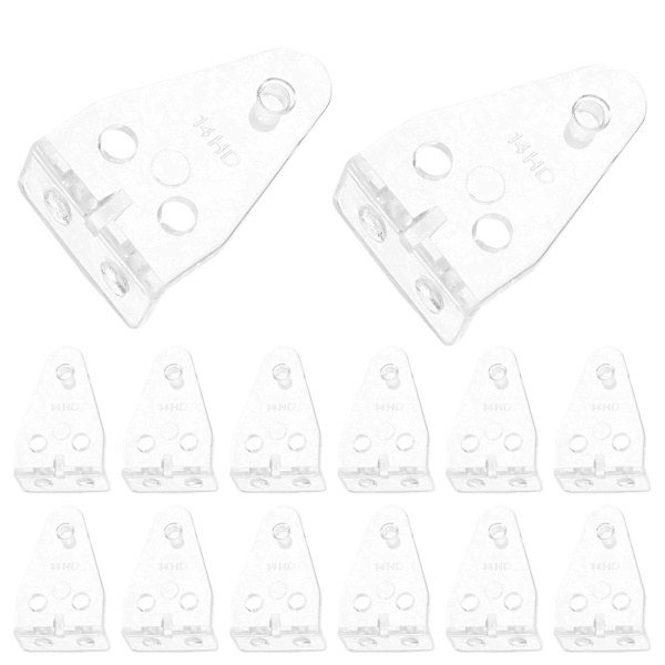 40-pack fästklämmor för persienner, fästklämmor för persienner, gardintillbehör (3,2 x 2 cm, transparent)