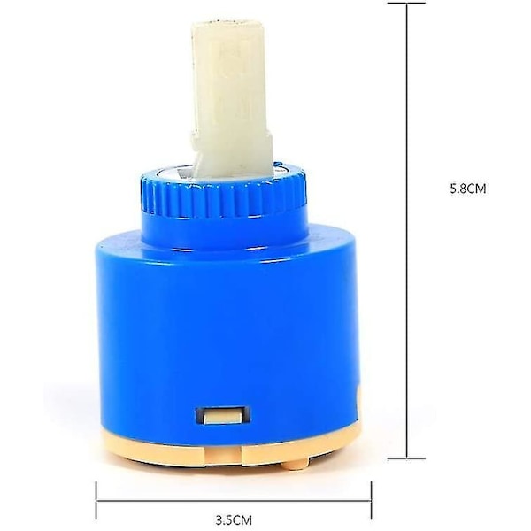 Blandare kranpatron 35mm Keramisk skivpatron 35 Keramisk patron Vattenblandare Kran inre kontroll Kranventil Pp Plast Praktisk (35mm)blå 1st