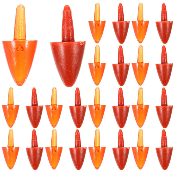 200 st plastnäsor för jultomte docka näsa juldekoration jultomte tillverkning tillbehör (2X0.8cm, som visas på bilden)