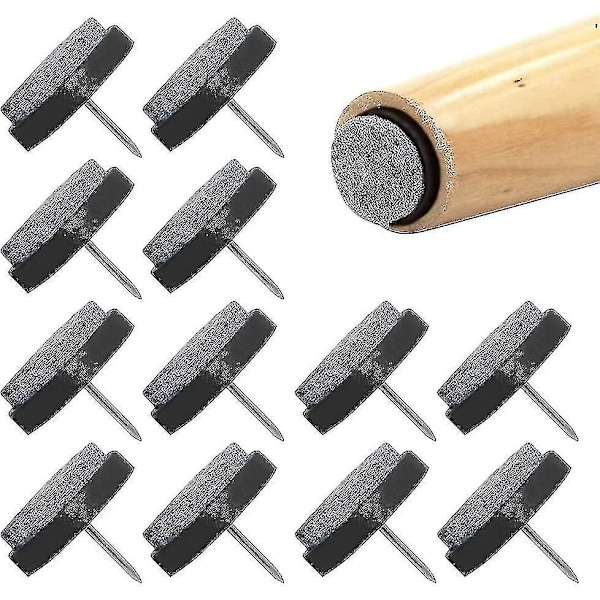 48 st möbeldynor i filt, spikdynor i filt, möbeldynor i filt, möbeldynor i filt för möbler, stolar, bordbensdynor (17 mm)