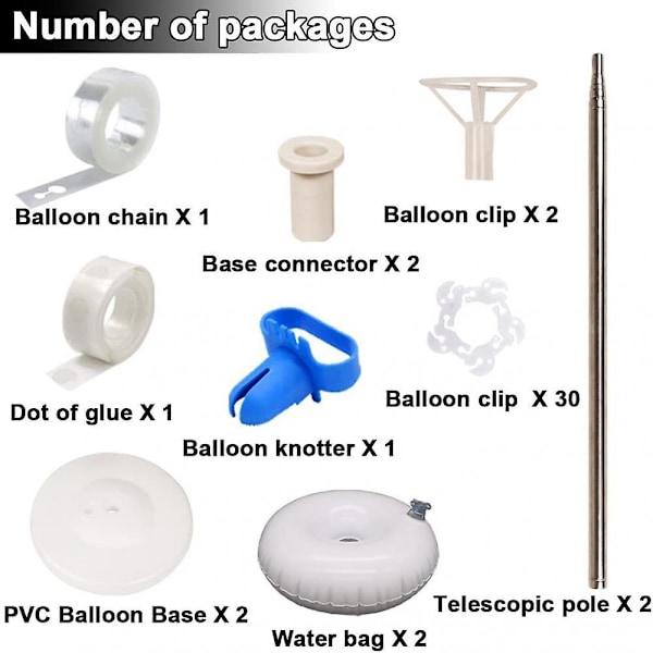 Grattis Ballong Post Hållare för Bröllopsfirande, Bröllopsdekoration Ballong Set - Högkvalitativt Latexmaterial, Läckagesäker, Stabilt Stöd
