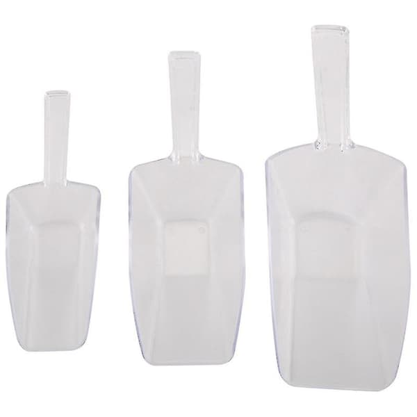 3-delad pallis isskrapa form plastsked - transparent