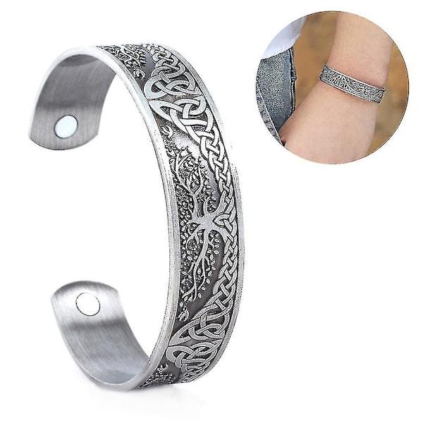 Sunrain Armband Kompatibel Med Män Vintage Livets Träd Knuta Tot