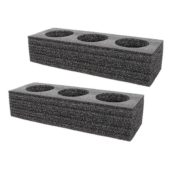 2-pakkaus kahvikupin alusta, 3-reikäinen kupinpidike, takeaway-maito-teepakkaus (29,5X10cm, musta)