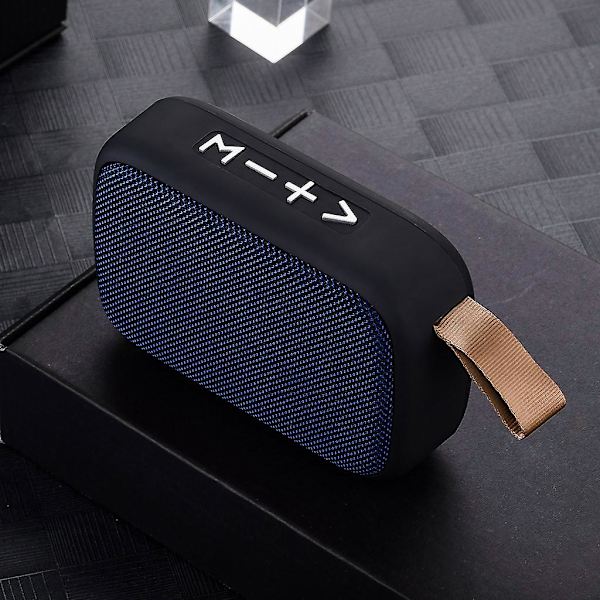 Bärbar trådlös Bluetooth-stereokorts FM-högtalare för smartphone surfplatta bärbar dator FAN2446（Blå）