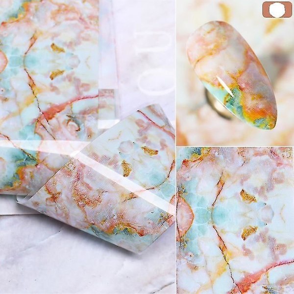 2 200006154 Marble Series Nails Art Transfer Stickers
