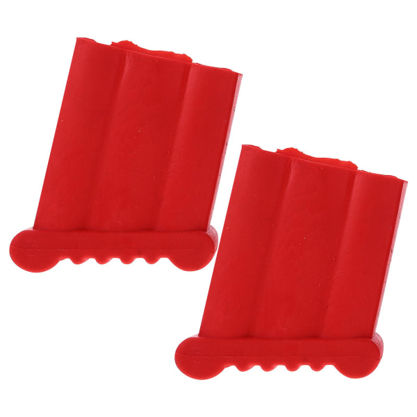 2 Pack Ladder Foot Mats Ladder Foot Covers Anti-Slip Mat Protective Pads (Red) (8X7cm, Red)