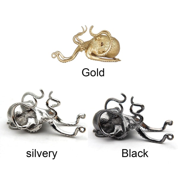 Universal Octopus-matkapuhelimen kynäpidike teline Pöytäpöydän metallikoristeet (kulta)