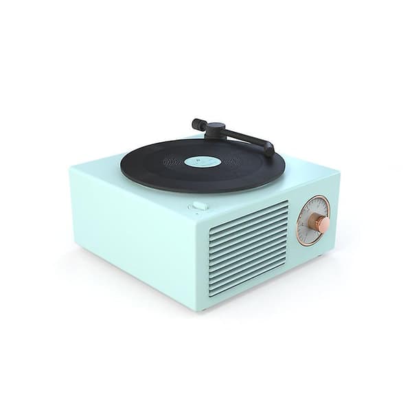 Högkvalitativ vintage bluetooth-högtalare (vit)