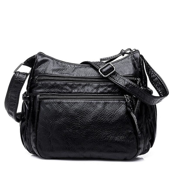 Kvinnors flik PU läder fashion messenger bag