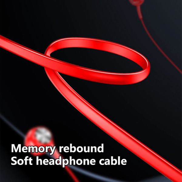 Bluetooth-hörlurar Magnetisk nackhängande öronsnäckor Brusreducerande in-ear-hörlurar（Röd）