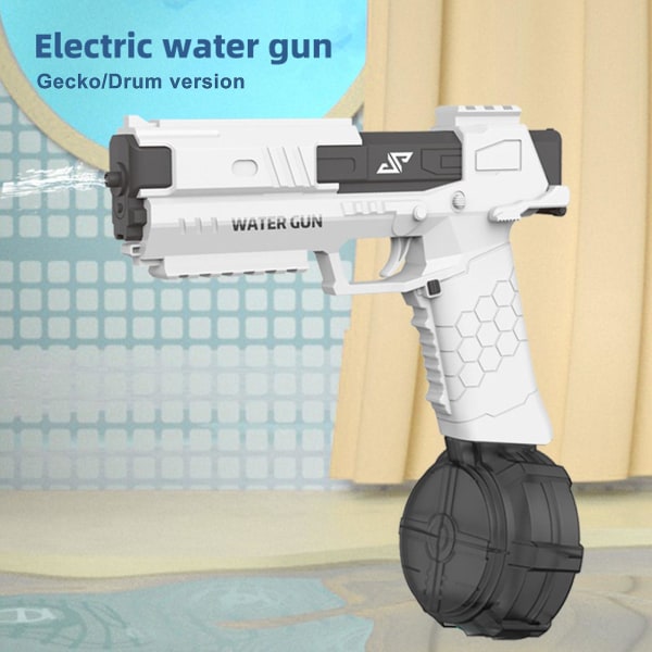 Elektrisk vannpistol 550CC + 60CC automatiske høyytelsessprøytepistoler for voksne og barn Sommer svømmebasseng Strand utendørs（brun）