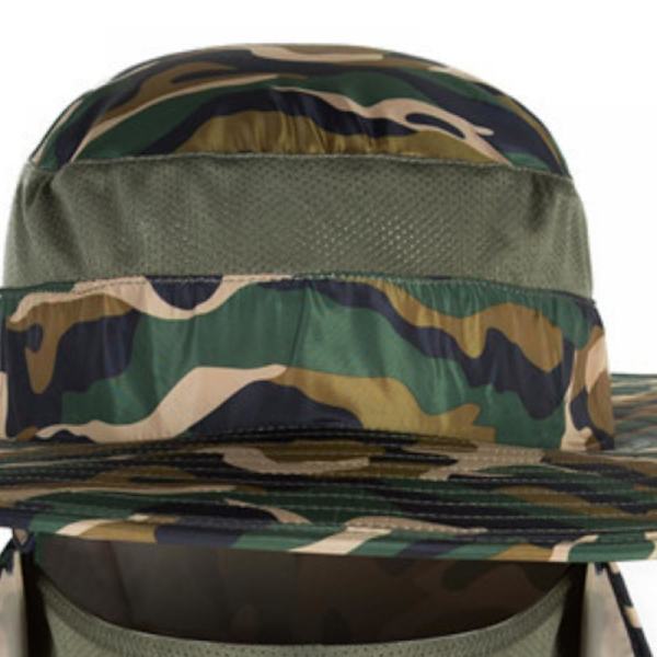 Solhatt, andningsbar solhatt Håll dig sval och bekväm Kvalitetssolhatt Ta dina utomhusäventyr till nästa nivå (Camo)