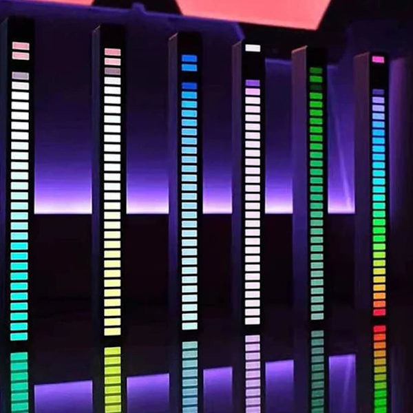 Trådløs lydaktiveret 32LED RGB lysbjælke BK N