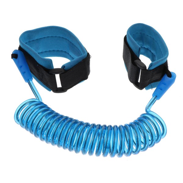1,5 m anti-tab armbånd til børn udendørs sikkerhedsarmbånd (150X6X2cm, blå)