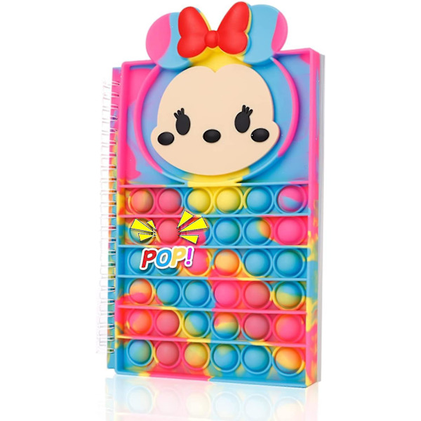 Pop Bubble Fidget Notebook, Popper Notebook För Flickor Pojkar, Stressavlastande Fidget Notes Arbetsbok För Barn Skola Hemma Högskola Kontor(tie-dye)