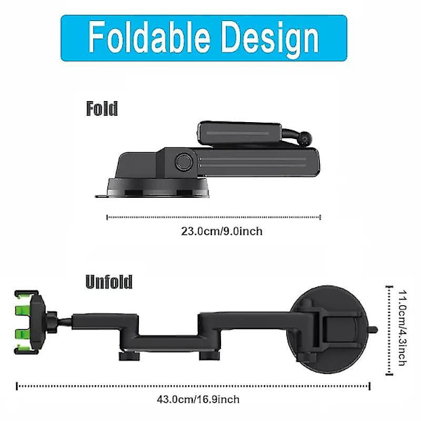 Feste til lastebil gravemaskin gaffeltruck lang arm robust mobiltelefonholder