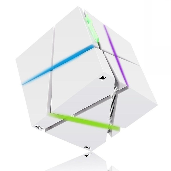 Cube q1 trådlös bluetooth hifi liten högtalare（Vit）