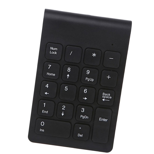 Mini tastatur USB-drevet numerisk tastatur bærbar praktisk numerisk tastatur (sort) (13,4x12,8CM, sort)