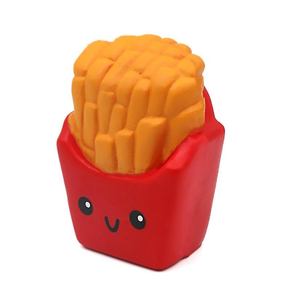 Simulering Pommes Frites Doftande Squishy Långsamt Stigande Mjukt Fylld Kläm Leksaker Barn Vuxna Stressavlastning Leksak 12*10 Cm