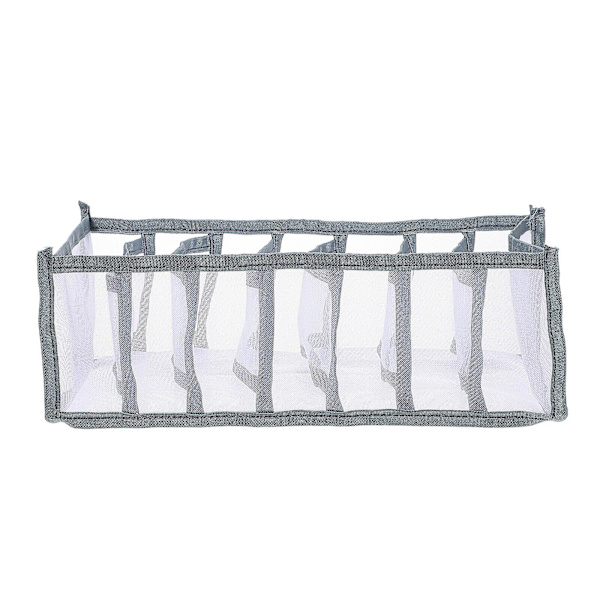Hjemmetøj klassificeringsboks multi-grid bukseboks udendørs rejsetøj boks (36X17X12CM, grå)