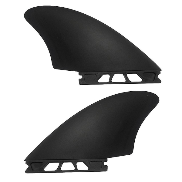 2pcs Fins Surf Water Sport Surf Accessories For Fins Thrusters Surf Fin Thrusters Nylon Surf Fins（Black）