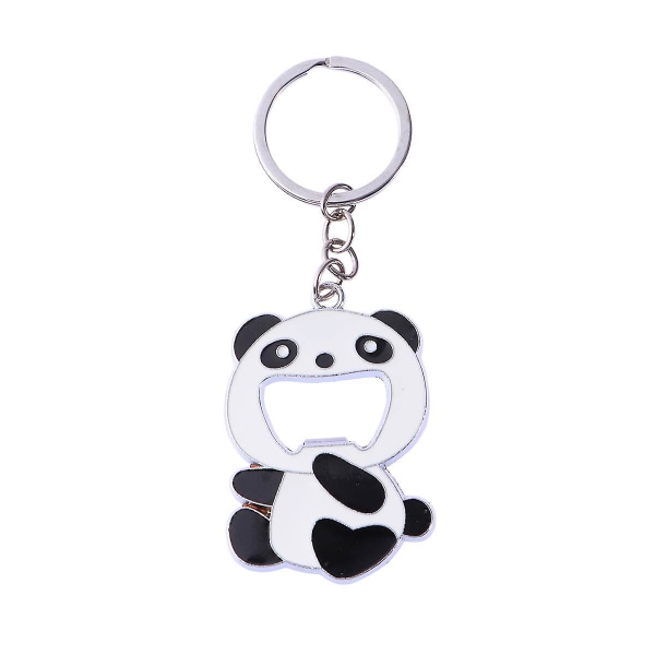 Avaimenperä lasten avaimenperä pullonavaaja avaimenperä söpö suloinen pullonavaaja pandasormus (kuvassa)