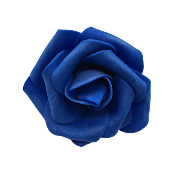 Nye opgraderede kunstige blomster blå roser 10 stk ægte udseende falske blomster skum roser Diy bryllupsbuketter midtpunkter（blå）