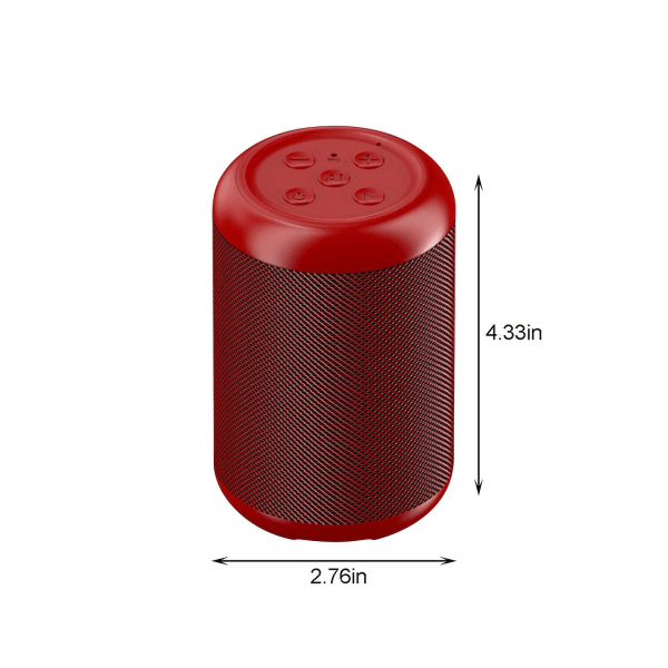 Ny intelligent röst Bluetooth-ljud bärbar subwoofer trådlös Bluetooth-högtalare-S Internet Hifi Stereo stöder-kort utökat lagringsutrymme（Röd）