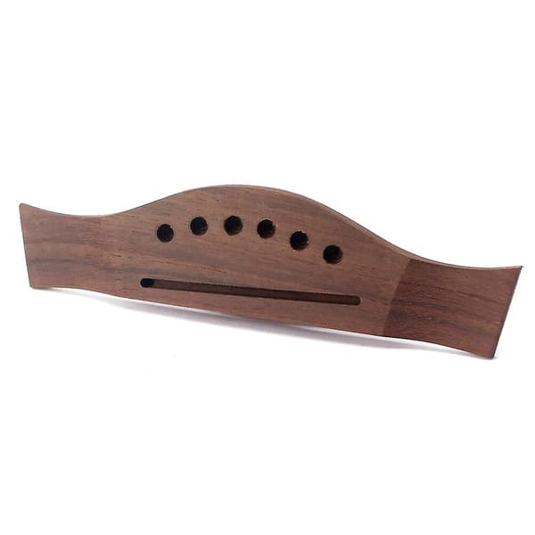 Sträng Rosewood Saddle Through Gitarrstall Fishtail Form Passar Stil Folk Akustisk Gitarr Ersättningsdelar Tillbehör Kaffe)