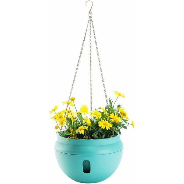 Skålhängare Blomkruka Trädgård Självbevattningskrok Hängande Planter Vattenförvaring Växthållare Korg