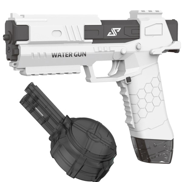 Elektrisk vandpistol 550 cc + 60 cc automatiske højtydende sprøjtepistoler til voksne og børn (hvid)