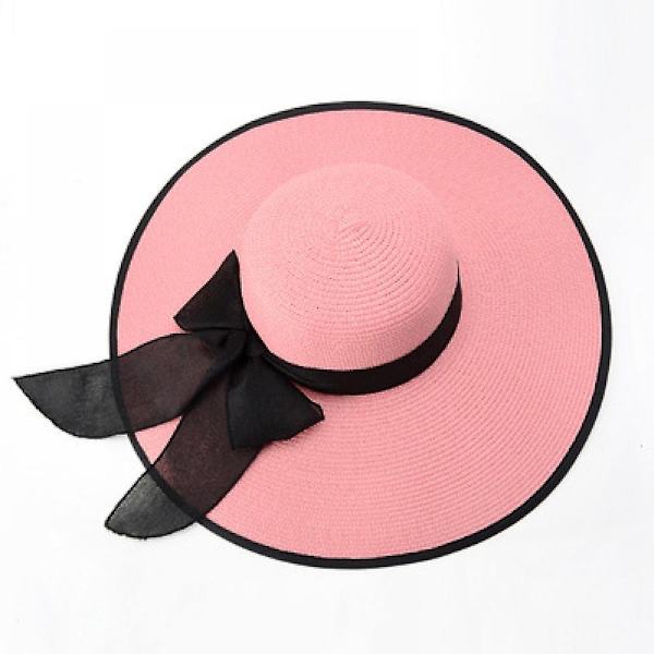 Solhatt, mångsidig solhatt för uppklädd eller avslappnad användning Perfekt för aktiv, snygg och funktionell solhatt för alla utomhusäventyr (rosa)