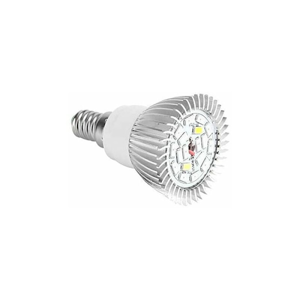 LED-växtlampa för inomhusväxter, fullspektrum E27 E14 Gu10-lampor Hydroponics inomhusväxter motsvarande trädgårdsbelysning tillväxtlampa