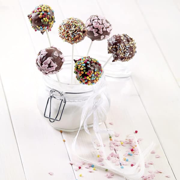 Kakepop-butler, stativ for opptil kakepops, plast, transparent