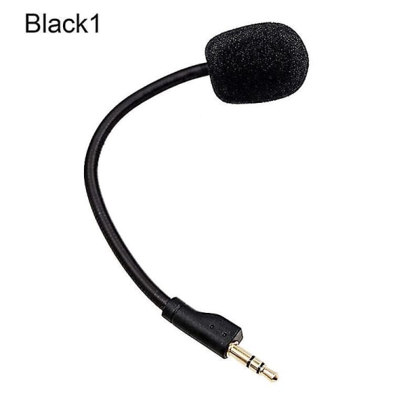 Headset-mikrofon - Plug and Play - Utskiftbar - Fleksibel - 3,5 mm - Omnidireksjonell - Spillhodetelefonmikrofon - Kompatibel med Logitech-g Pro X（1,Svart）