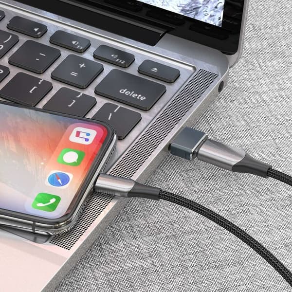 Gap Type A Laddningskabeladapter - USB C Hona till USB Hane Adapter 2 Pack Grå