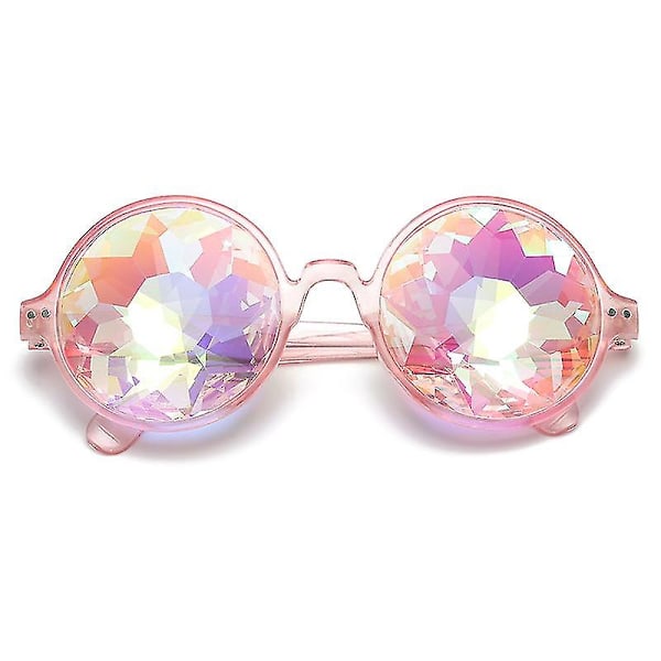 Kalejdoskopglasögon Psykedeliska glasögon Funky Prism Glasögon För Raves Festival Tillbehör