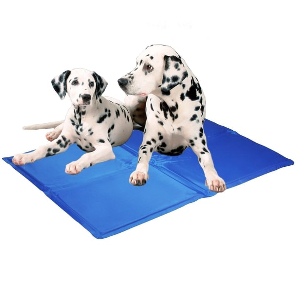 Kylmatta för husdjur självkylande gelkuddar（50x90cm，blå）