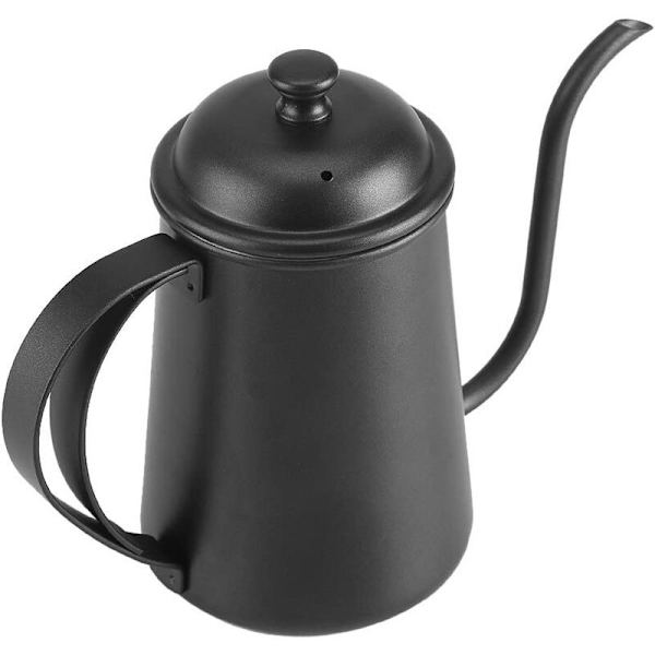1 st Kaffe Tekanna Kaffe Tekanna med Hals Häll Rostfritt Stål Vattenkokare Kaffe Vattenkokare För Hem Bar 5 Färger 650ML (Slumpmässig Färg)